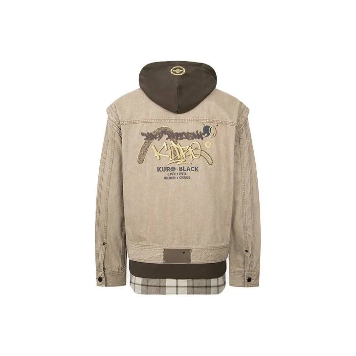 EVISU Denim Jackets Men's Earth Tone