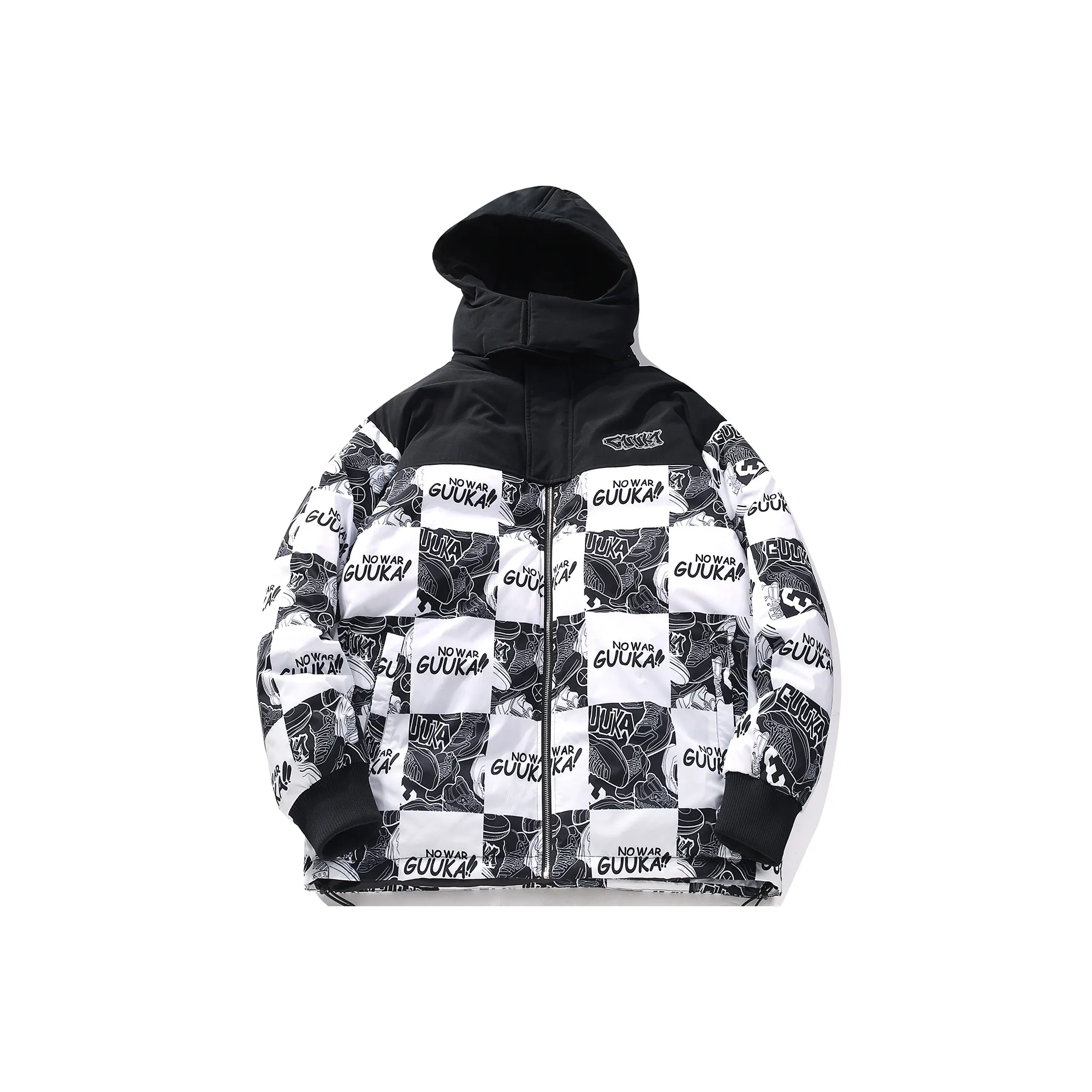 Guuka Черный Белый Клетка Унисекс Пух