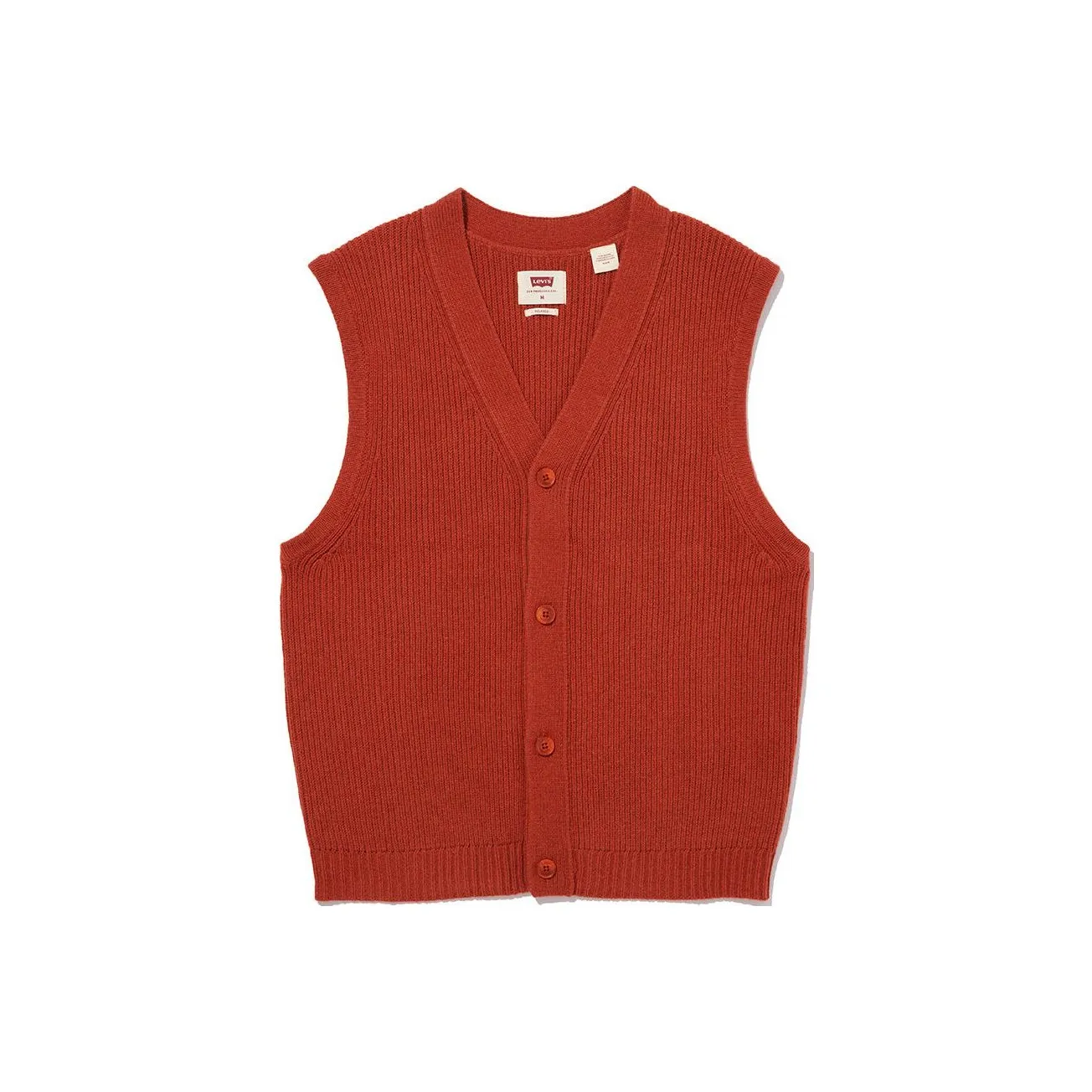 Levis Vests Men's Brick Red