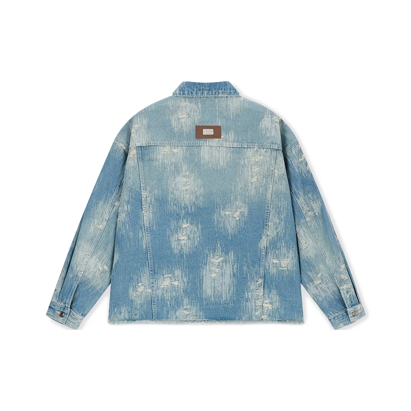 Безшовный крой, синий, унисекс, джинсовые куртки