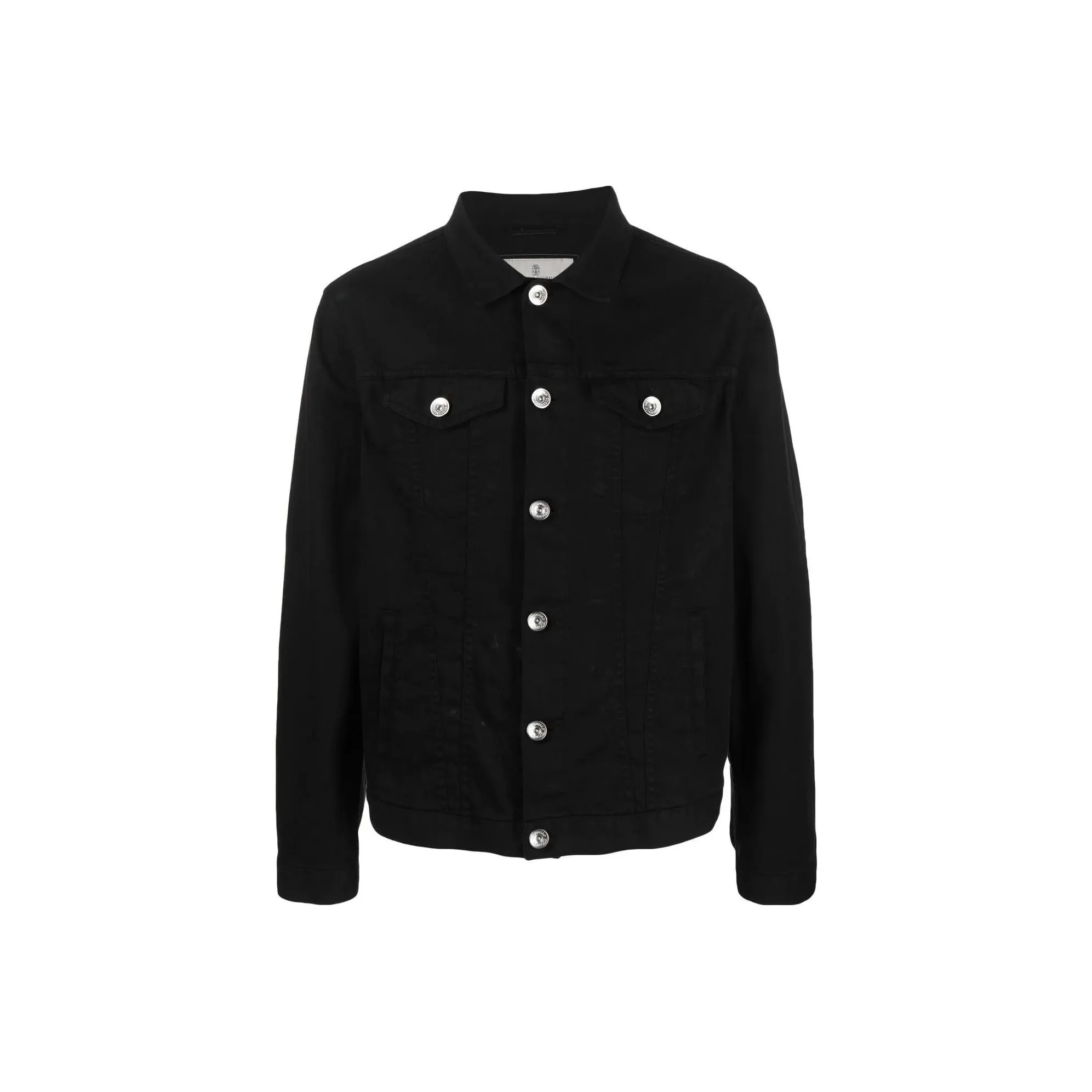 Brunello Cucinelli SS23 Denim Jacket Men's Black