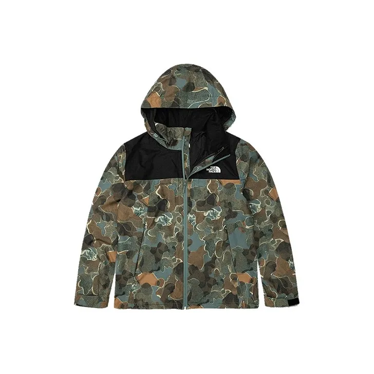 THE NORTH FACE Outdoor Hiking Waterproof And Breathable Windbreaker Jacket Men
s Green