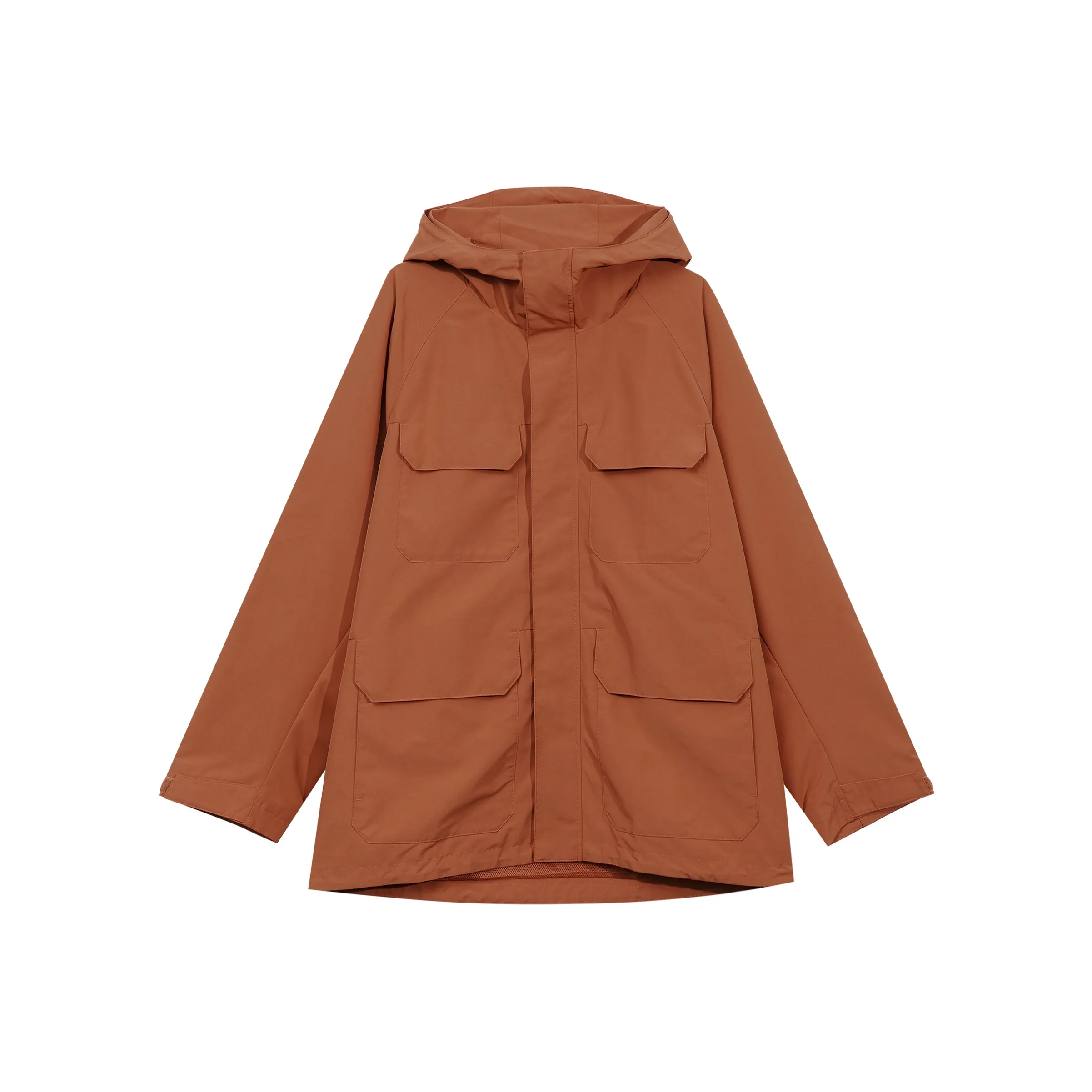 UNIQLO Водонепроницаемый и Ветрозащитный Ветровка Мужская Ярко-Оранжевая