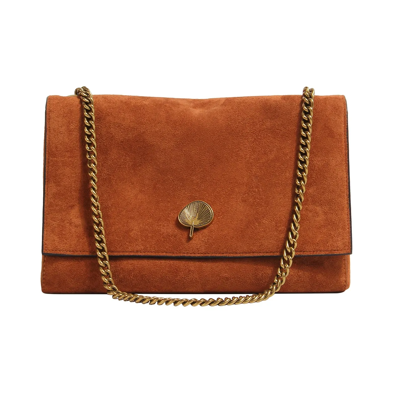 LOSEA Замша Сумка через плечо Средняя Женская Коричневая