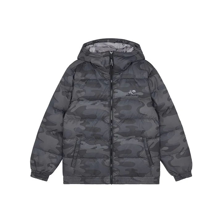 New Balance совместный бренд Пуховик Мужской Камуфляж Черный