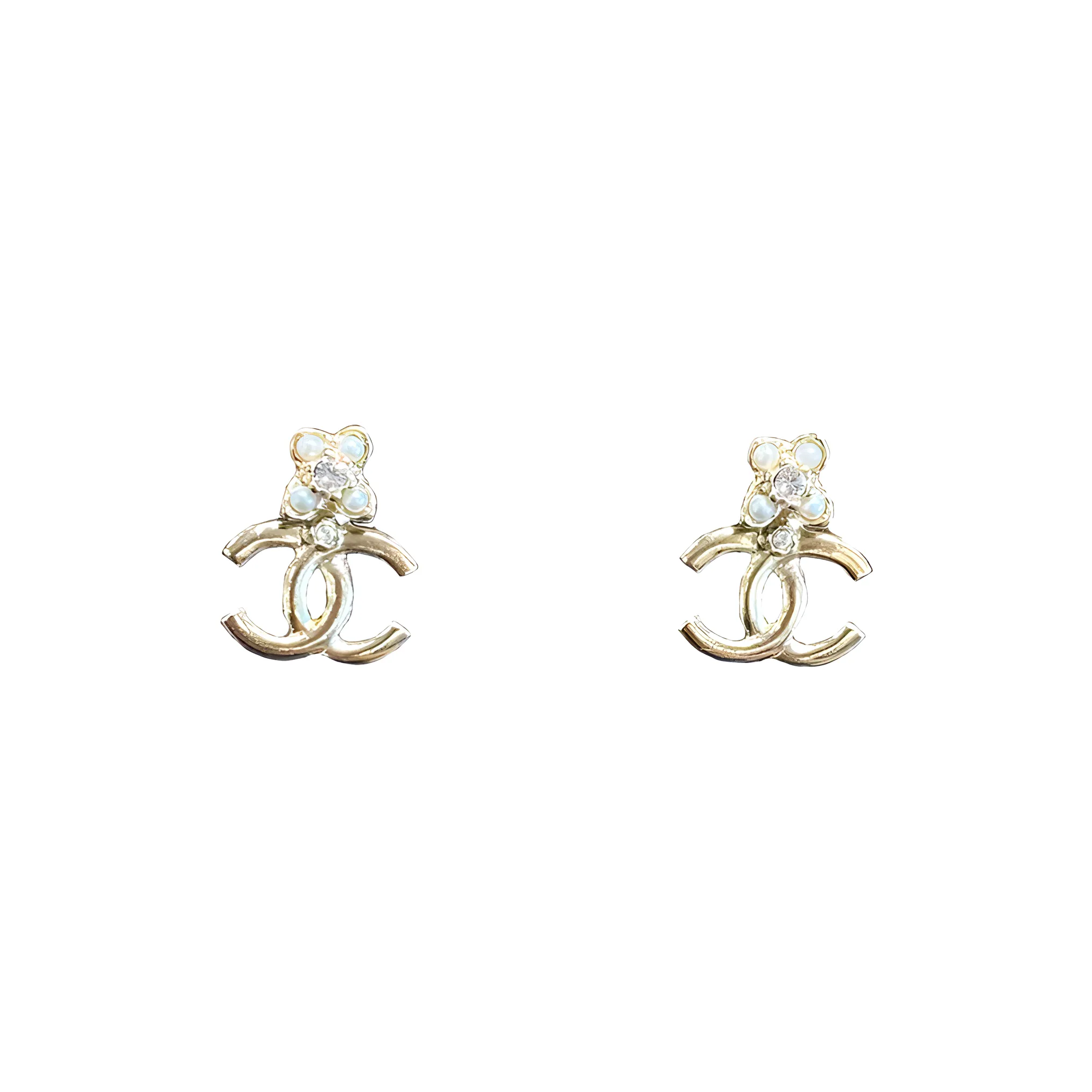 CHANEL Stud Earrings Women's