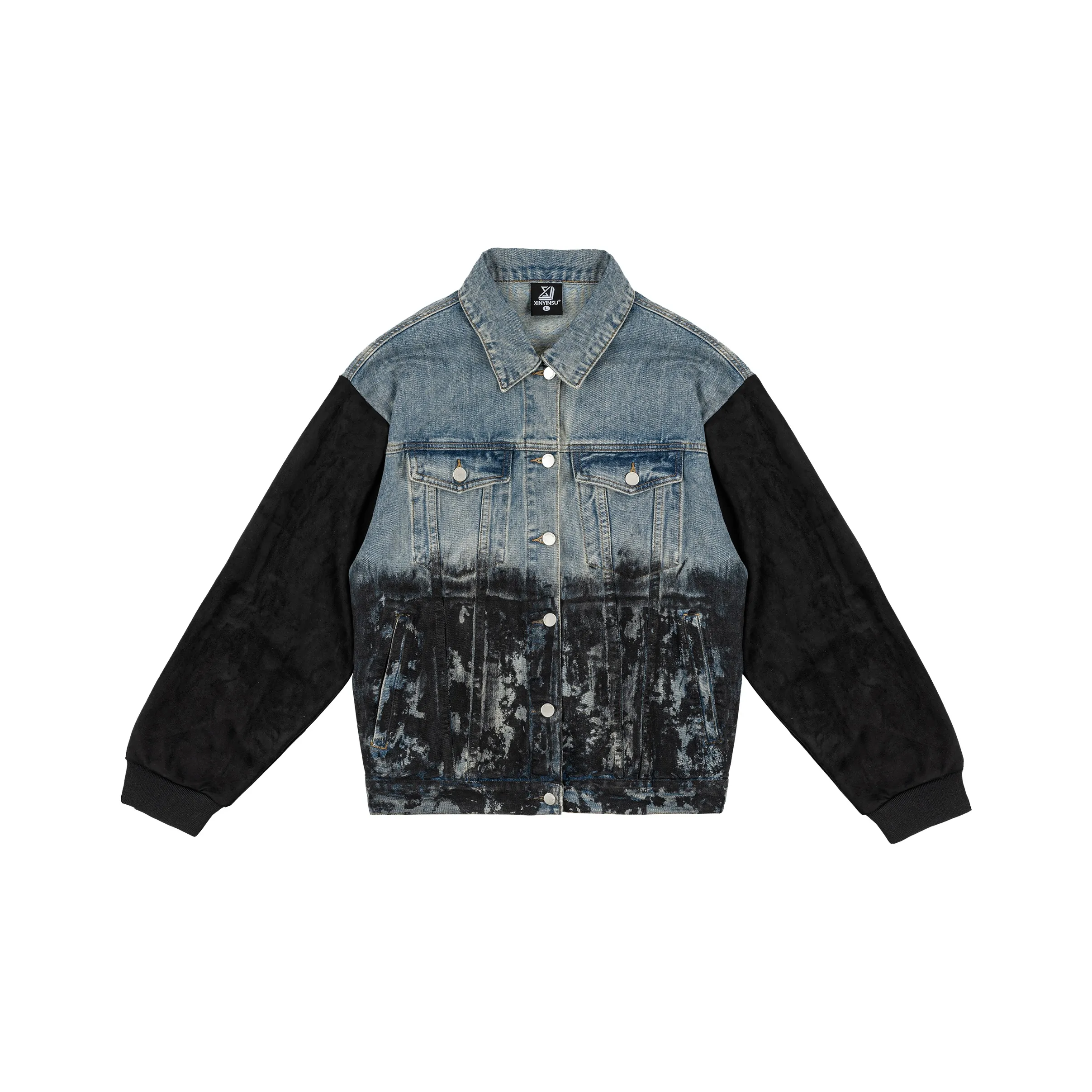 XINYINSU Denim Jacket Unisex Blue