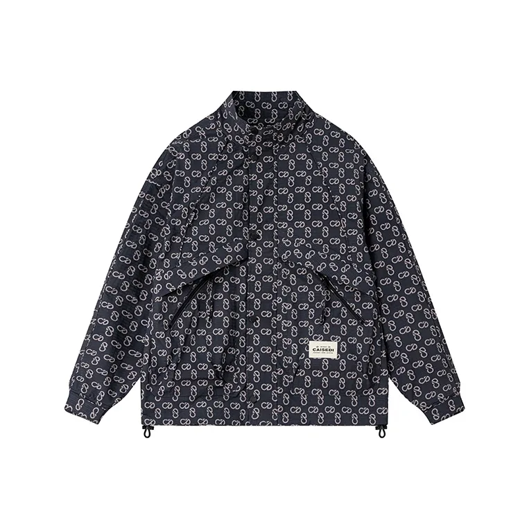 CAISEDI Куртки и Пальто Мужской Серый Синий