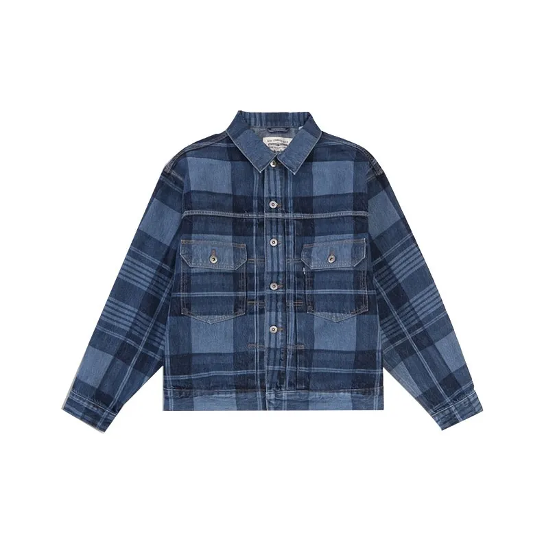 Levis Blue Men's Denim Jackets Левис Синий Мужские Джинсовые Куртки