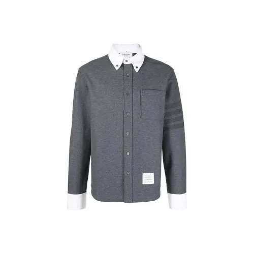 THOM BROWNE Серый Мужские Куртки