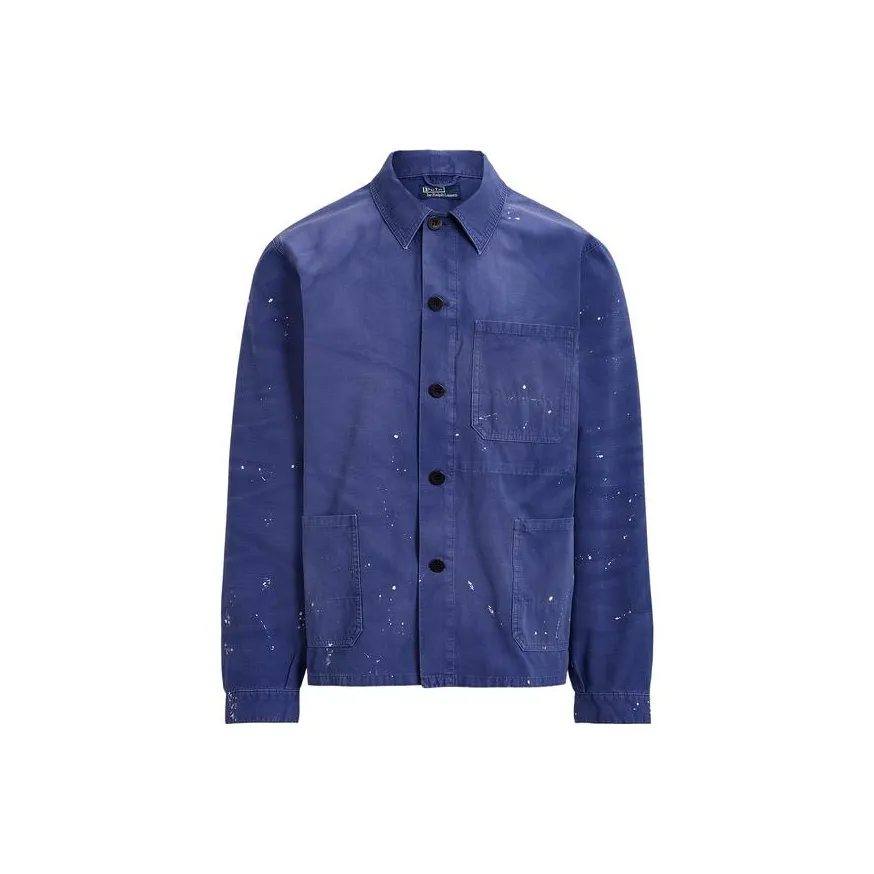 Polo Ralph Lauren Blue Men's Denim Jackets Поло Ральф Лорен Синий Мужской Джинсовый Куртки