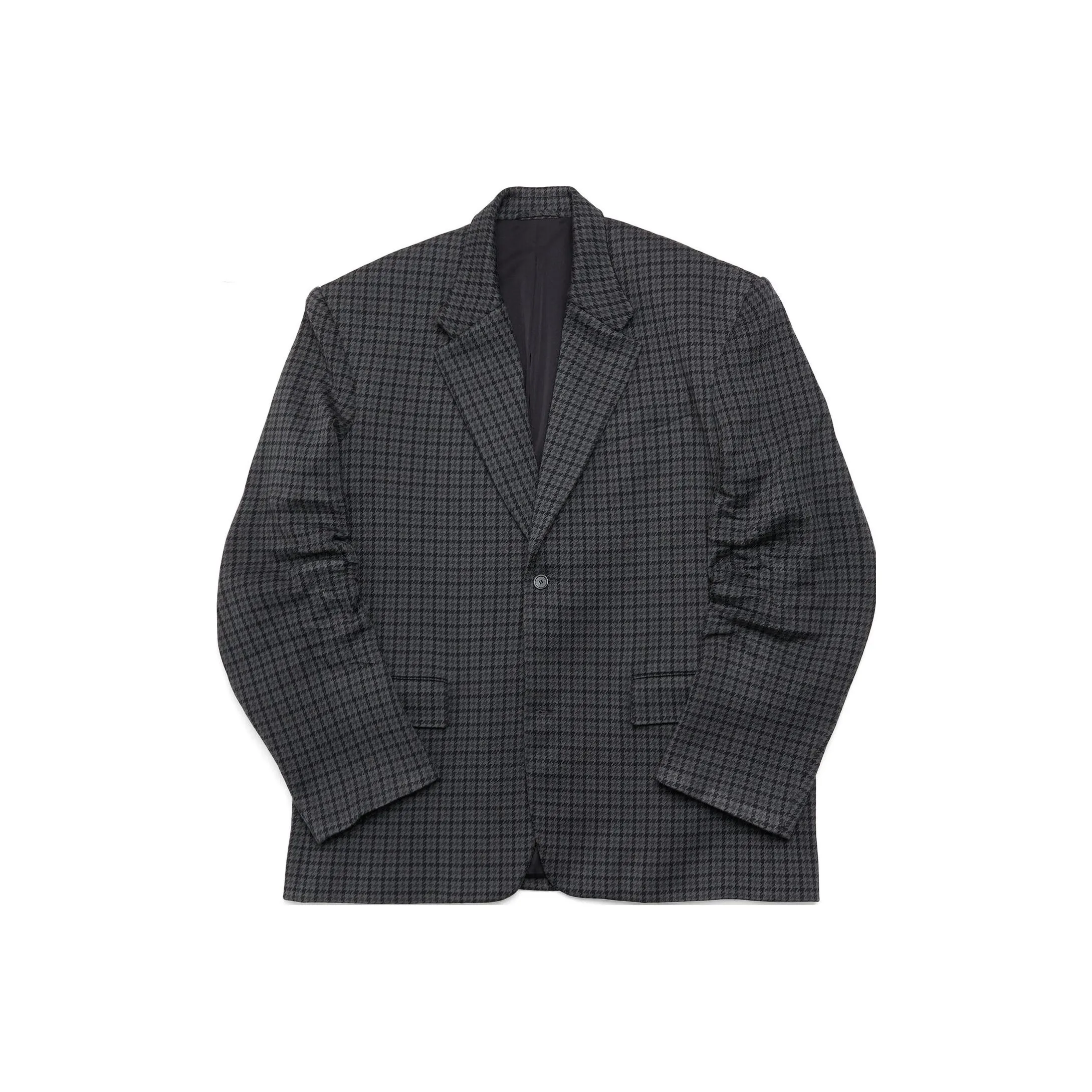 Balenciaga Checkered Tailored Knit Jacket