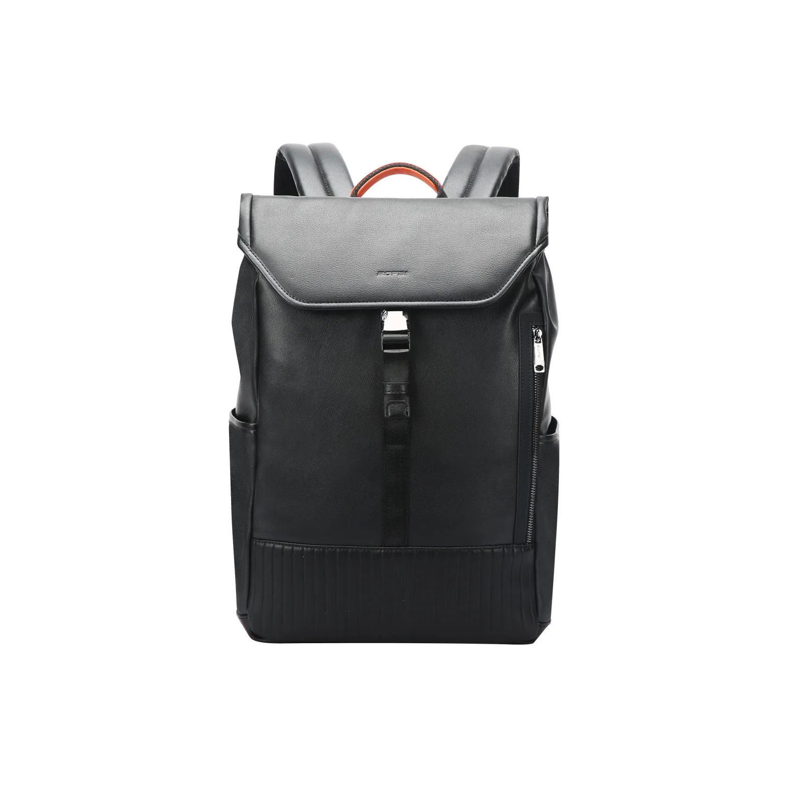 BOPAI Коровья кожа Ноутбук Сумка Рюкзак Мужской Черный