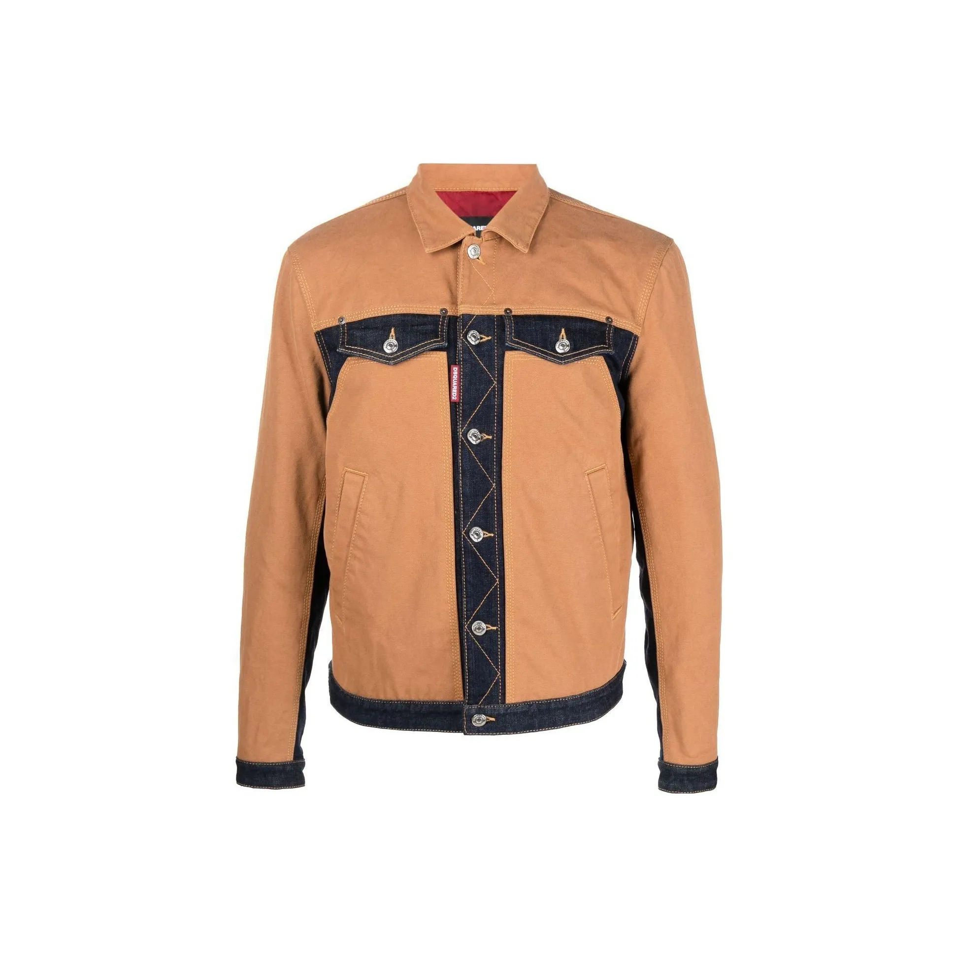 DSQUARED 2 Denim Jacket Men's Orange