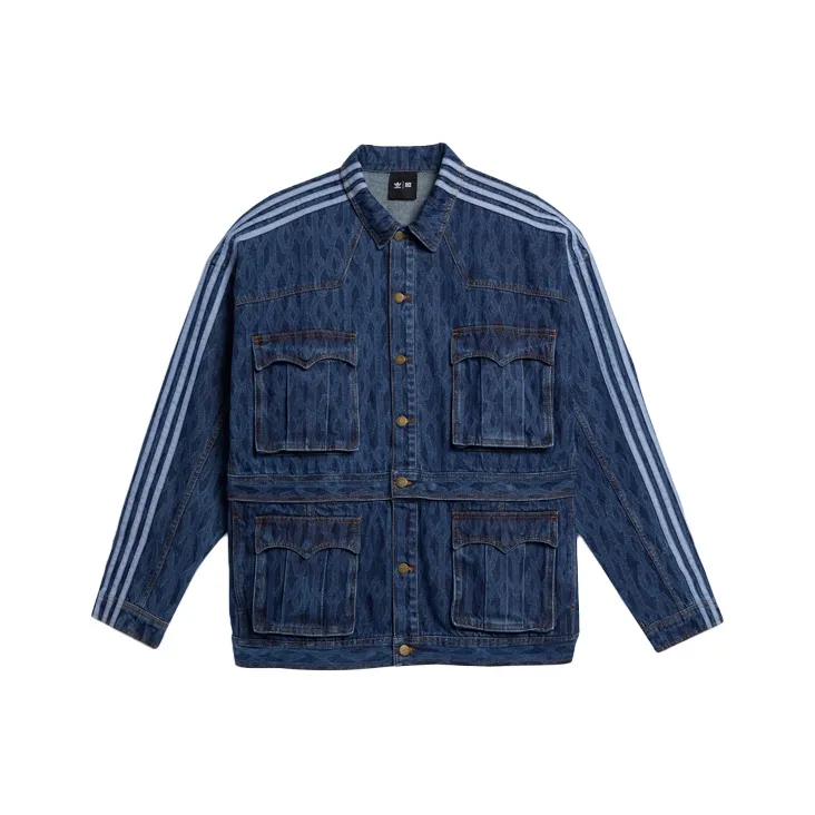 Adidas Ivy Park Monogram Denim Denim Track Jacket All Gender