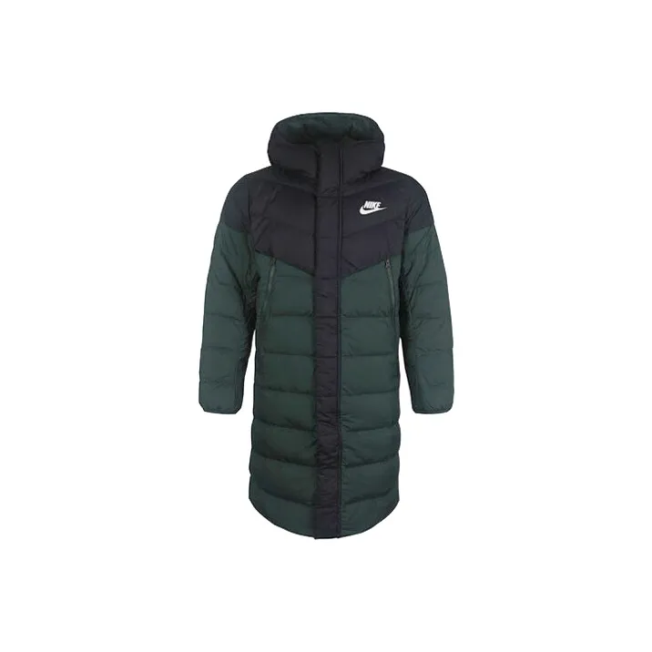 Nike Пуховик Зимний Мужской Зеленый