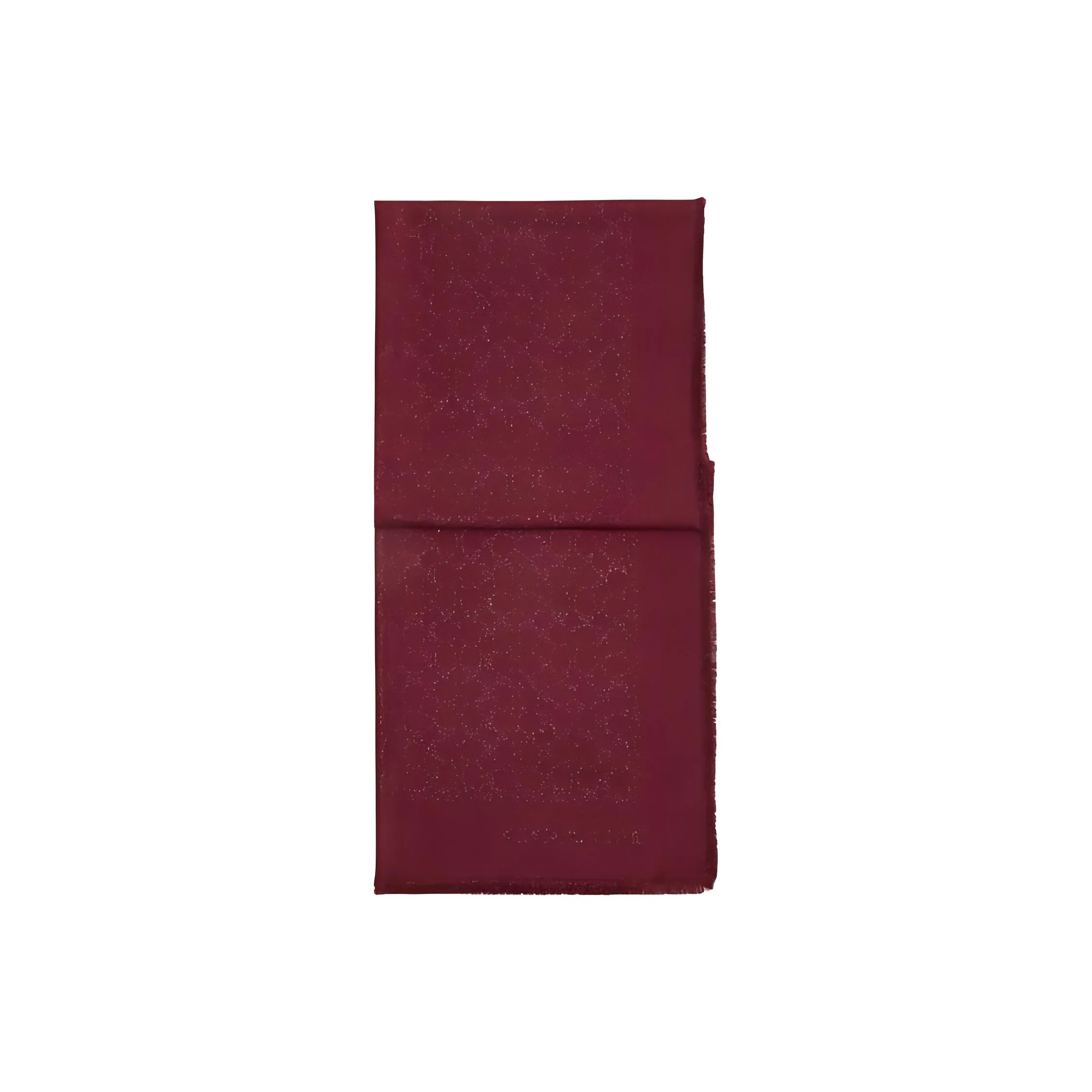 COACH Sheep Wool Viscose Polyester Metal Coated Fiber Knit Scarves Unisex Red
