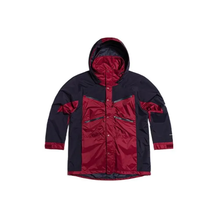 THE NORTH FACE City Outdoor Collection Outdoor Hiking Windproof Windbreaker Jacket Men's Black Red