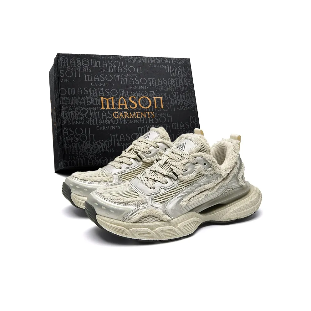 Masongarments Низкий топ толстая подошва кроссовки мужские