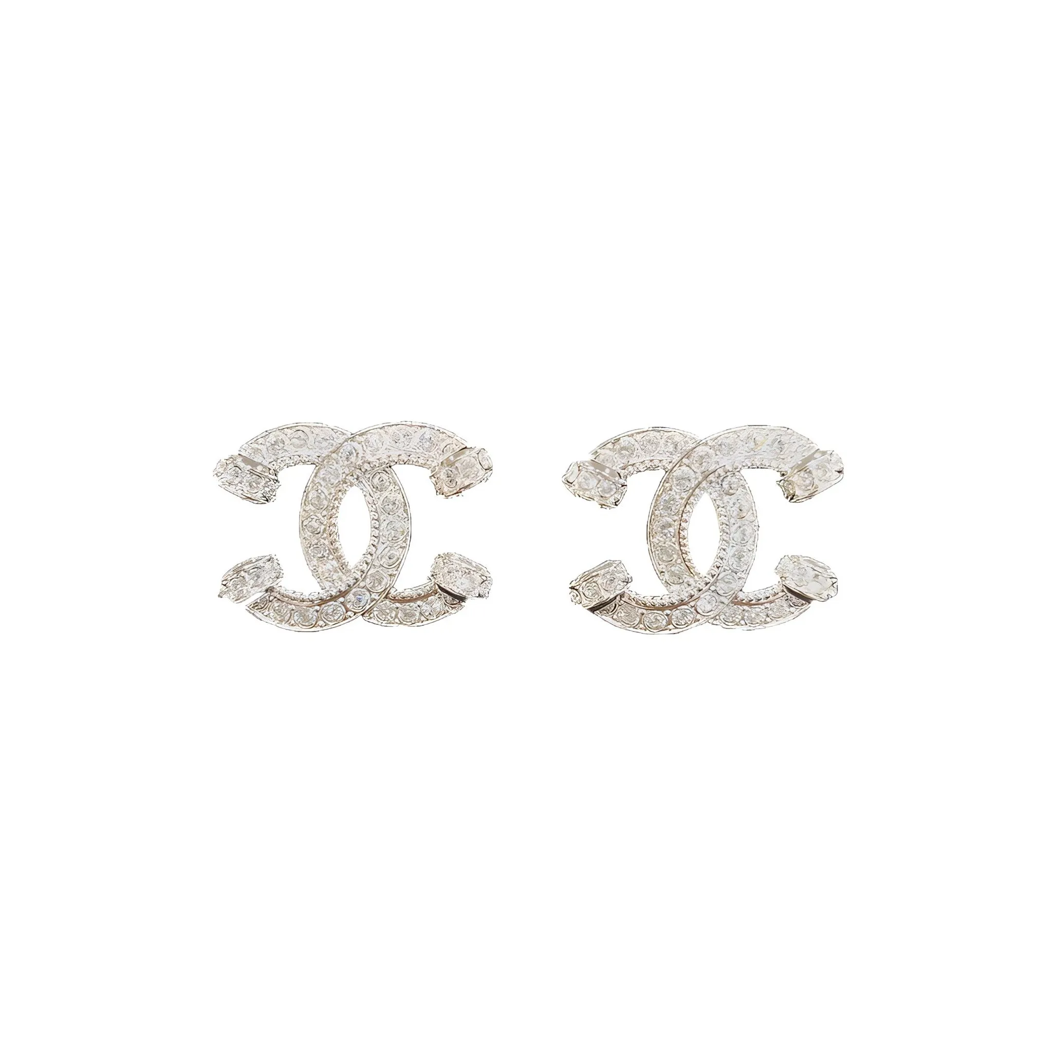 CHANEL Stud Earrings Women's Gold