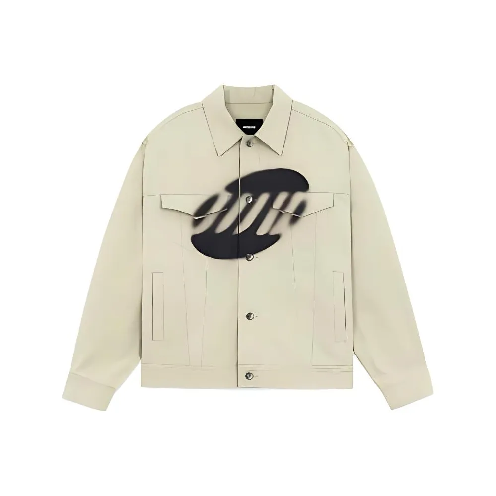 WE11DONE SS22 Denim Jacket Unisex Khaki