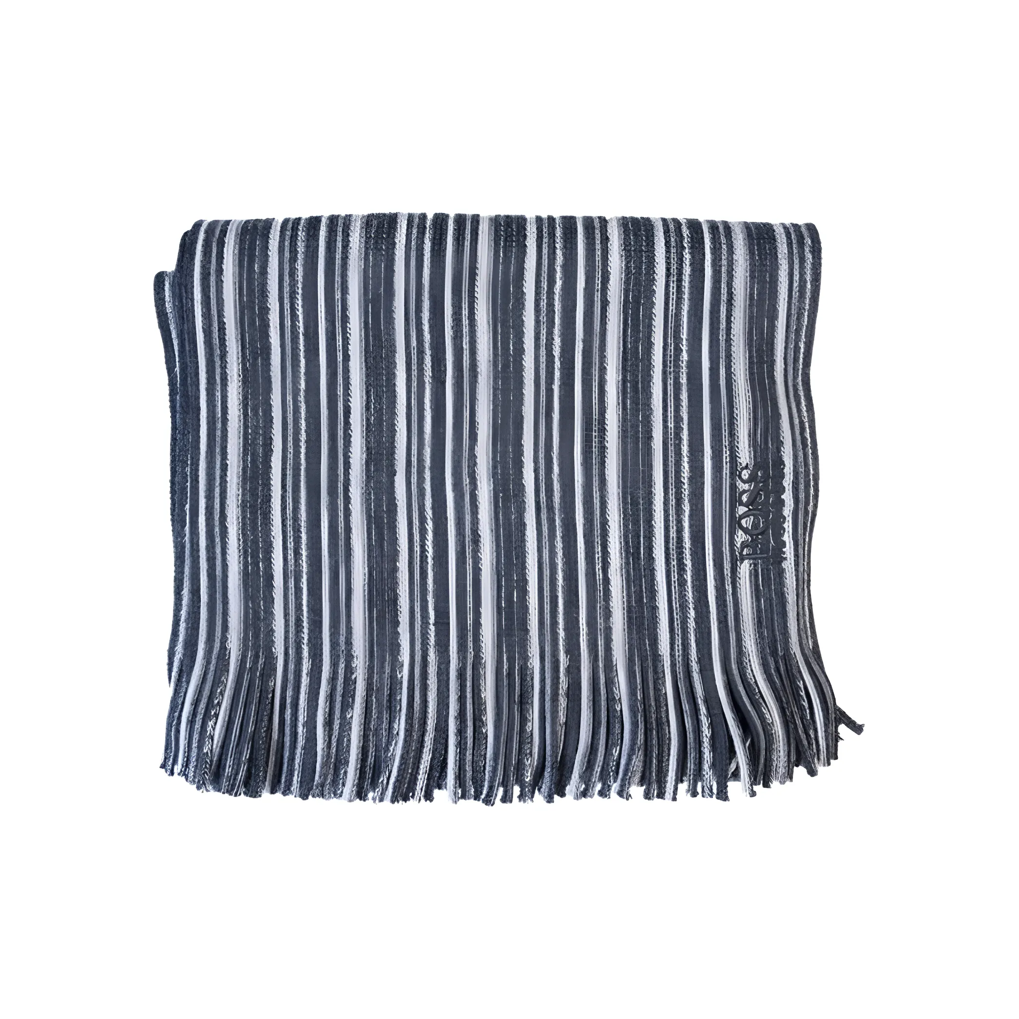 HUGO BOSS Knit Scarf Unisex Charcoal Gray