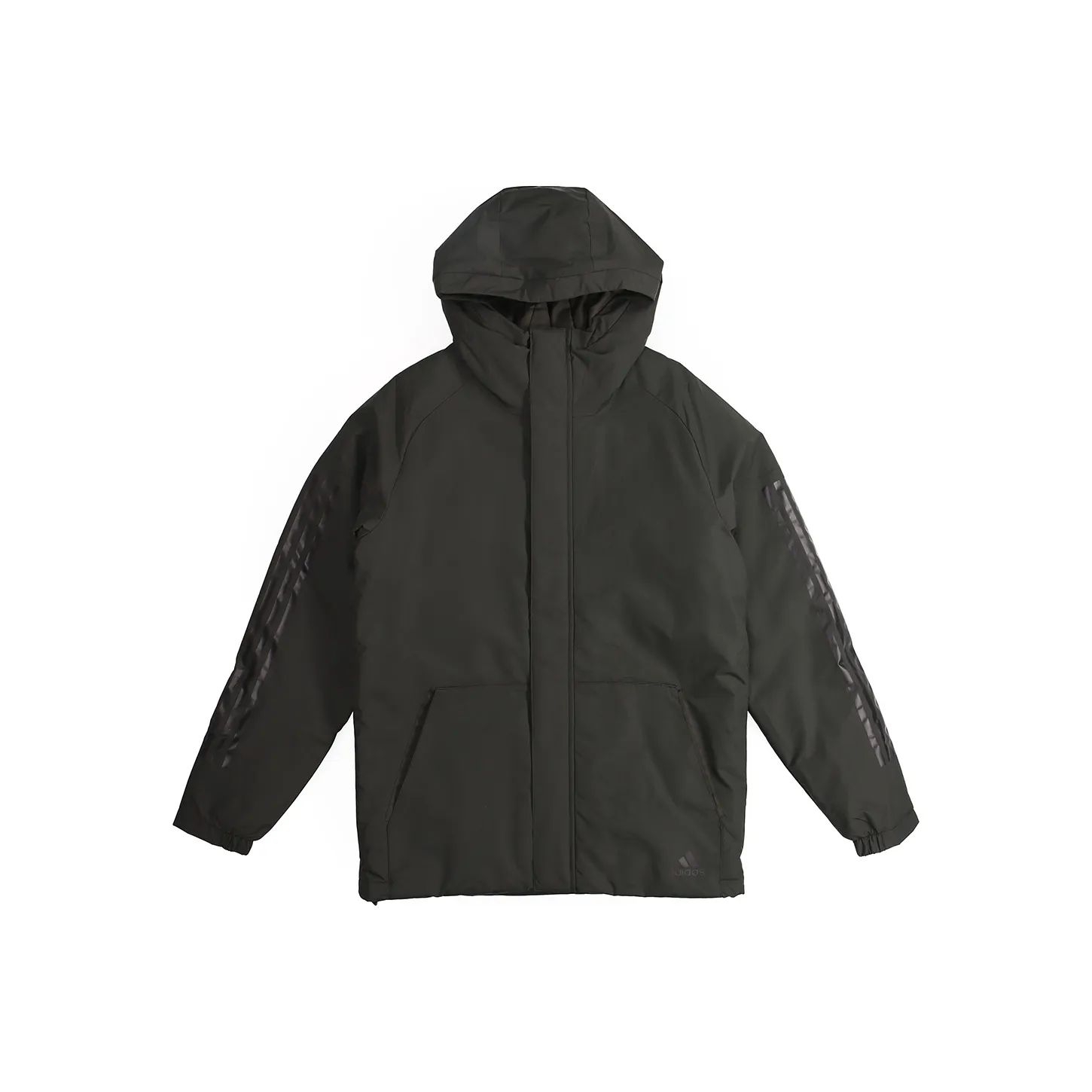 Adidas Пуховик Зимний Мужской Серый Зеленый