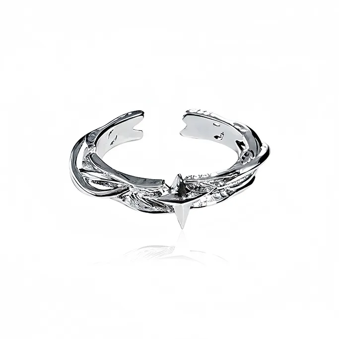 PUENTE S925 Silver Pinky Ring Men's