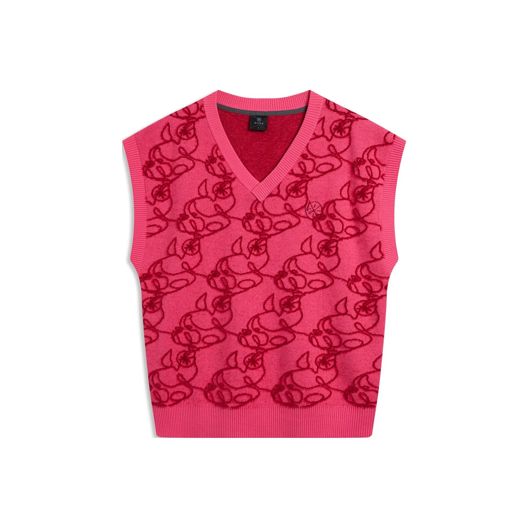 LINING 2023 Осенне-зимний Новинка Жилет Мужской Ярко-розовый