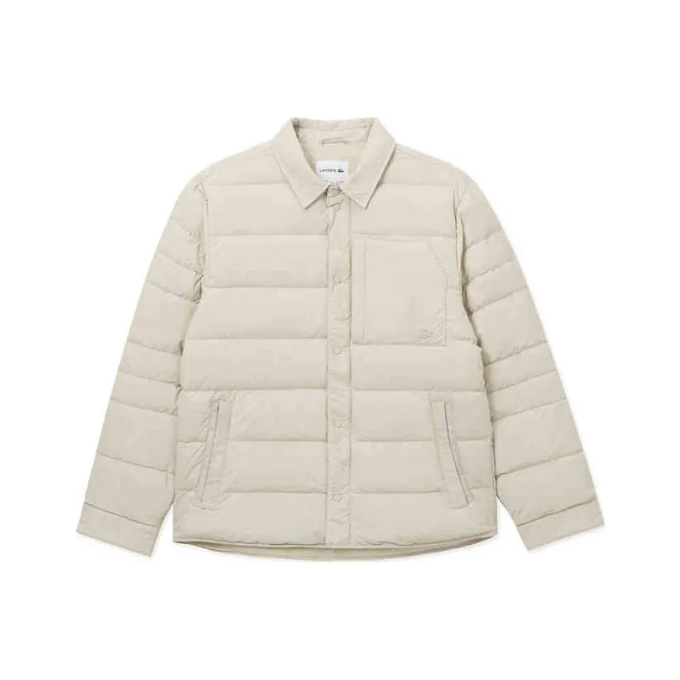 LACOSTE Down Jacket Men's Light Gray