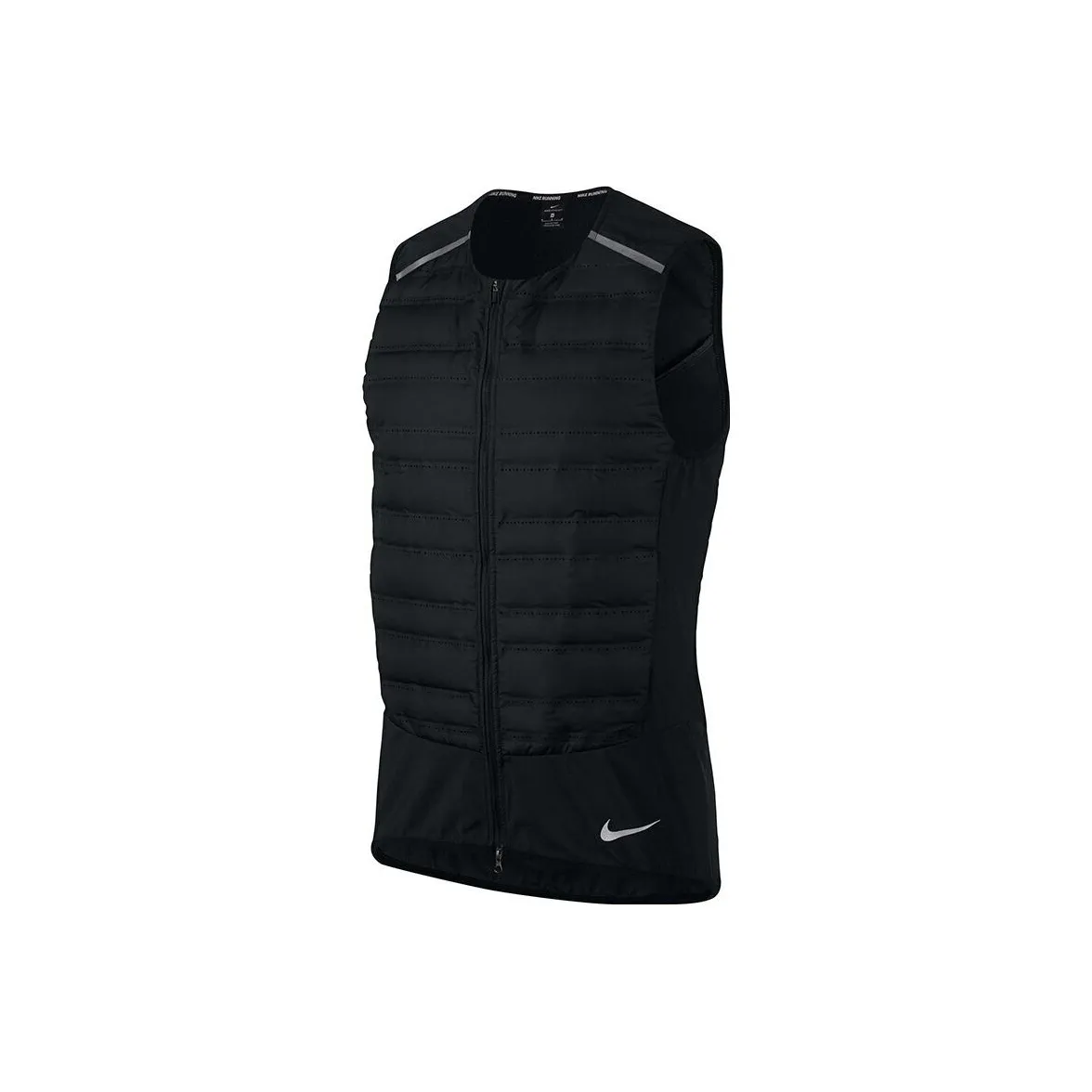 Nike Men's Colorblock Stand Collar Down Vest Black