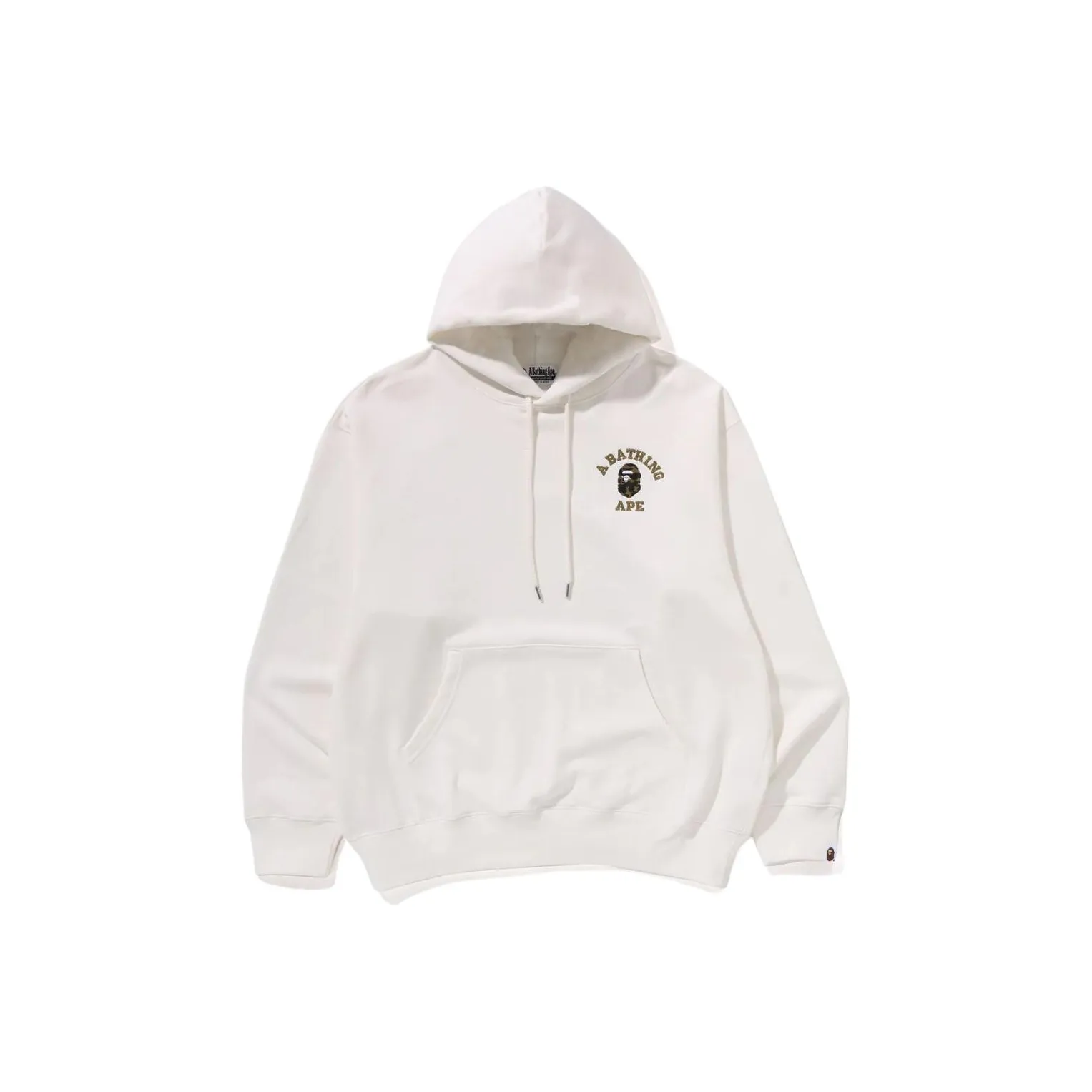 Bape 1st Camo College Logo Relaxed Fit Pullover Hoodie