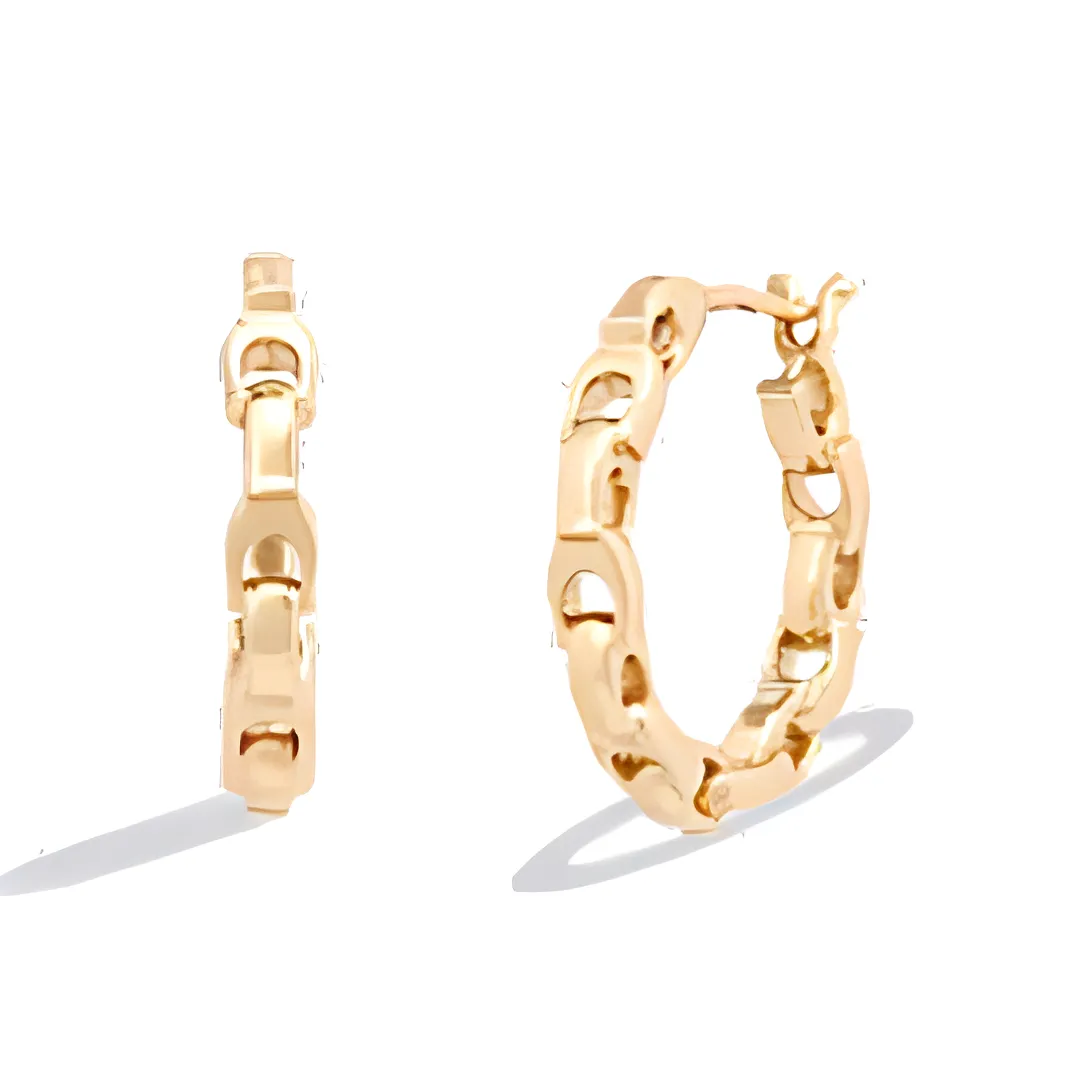 COACH Медные серьги женские золотые