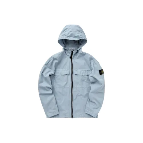 STONE ISLAND Небесно-голубой Мужские Куртки