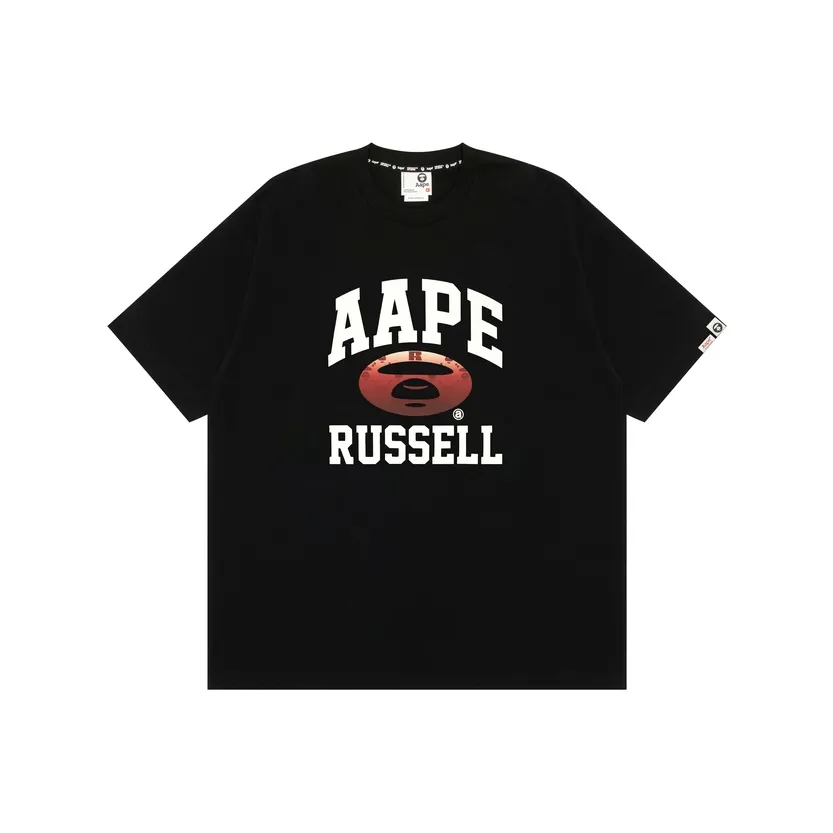 Russell Athletic X Aape T Shirts Men's Black BKX