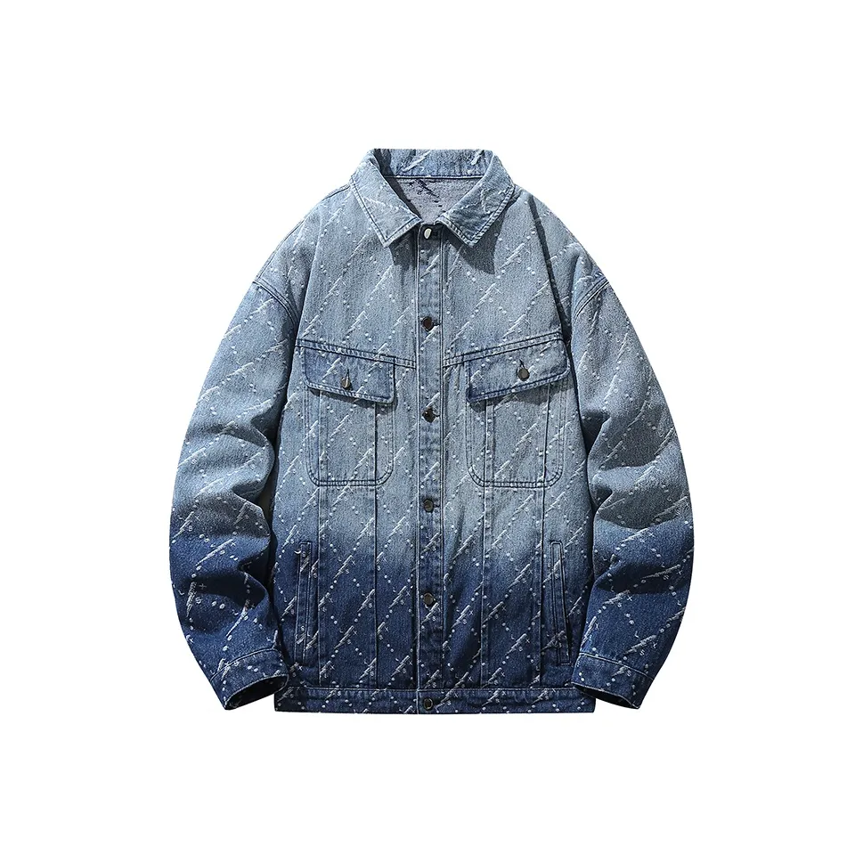 Lightning X Storm Denim Jacket Unisex Blue