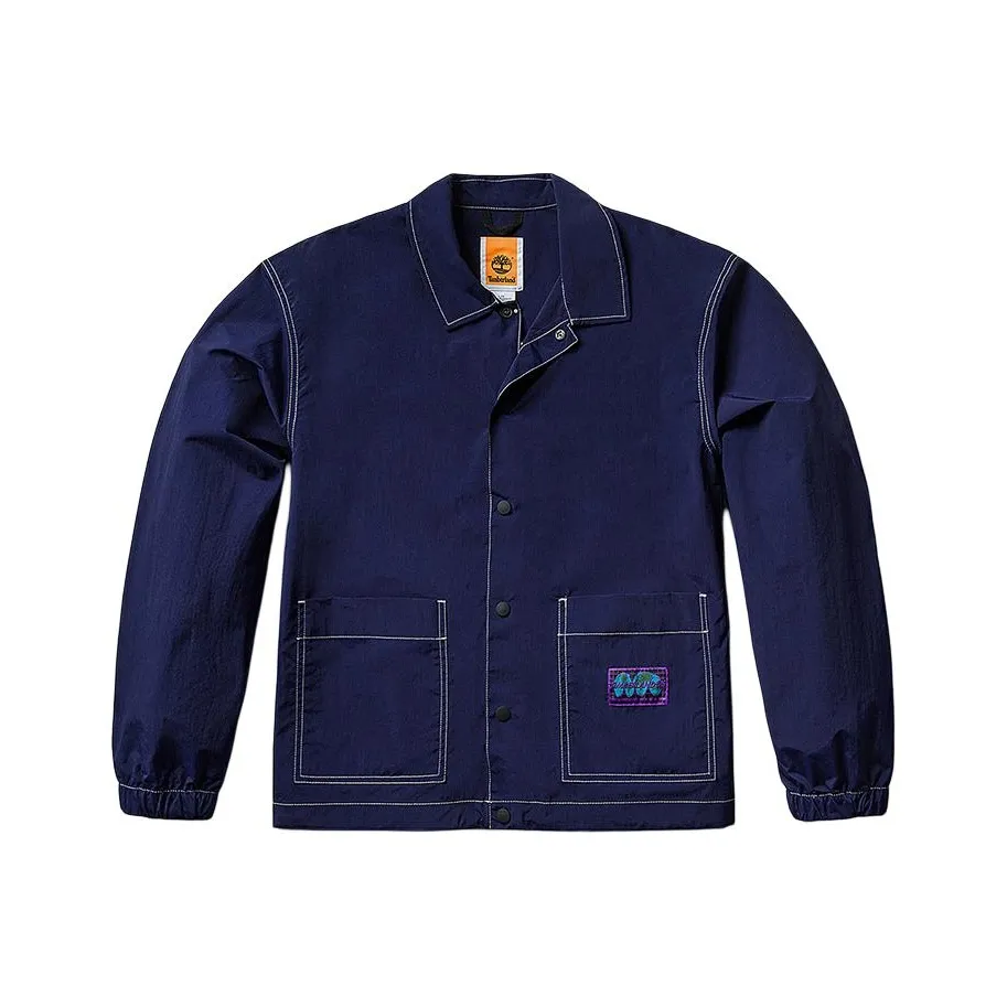 Timberland Куртки Пальто Унисекс Морской Синий Холст