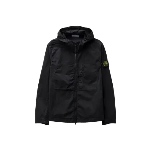 STONE ISLAND Черные Мужские Куртки