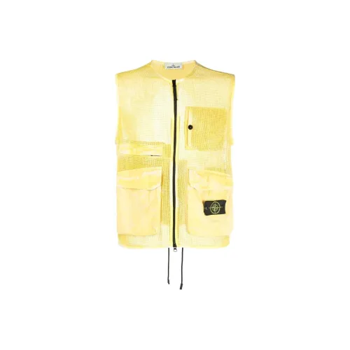 STONE ISLAND Желтые Мужские Жилеты