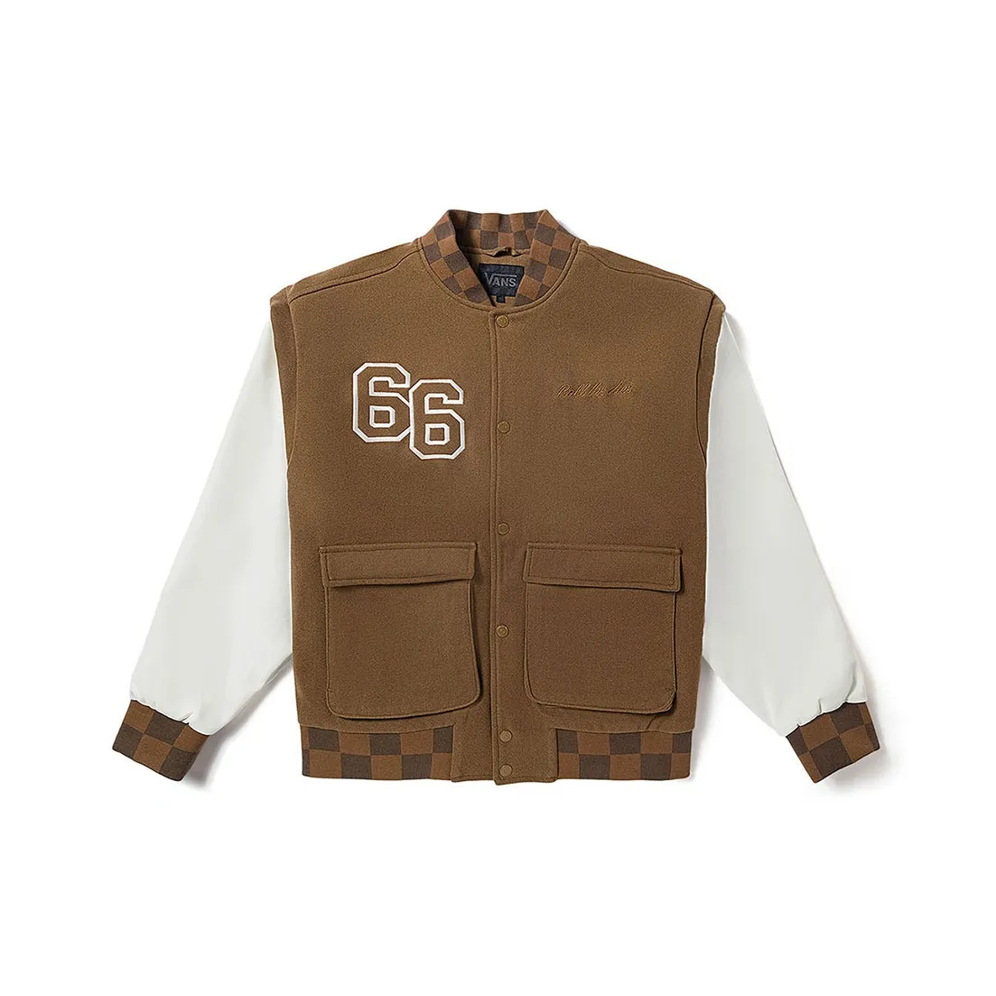 padded cotton shirt jacket Bianco