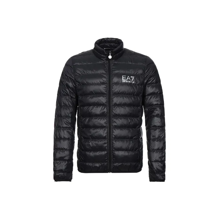 EMPORIO ARMANI EA7 Down Jacket Men's Black Gray