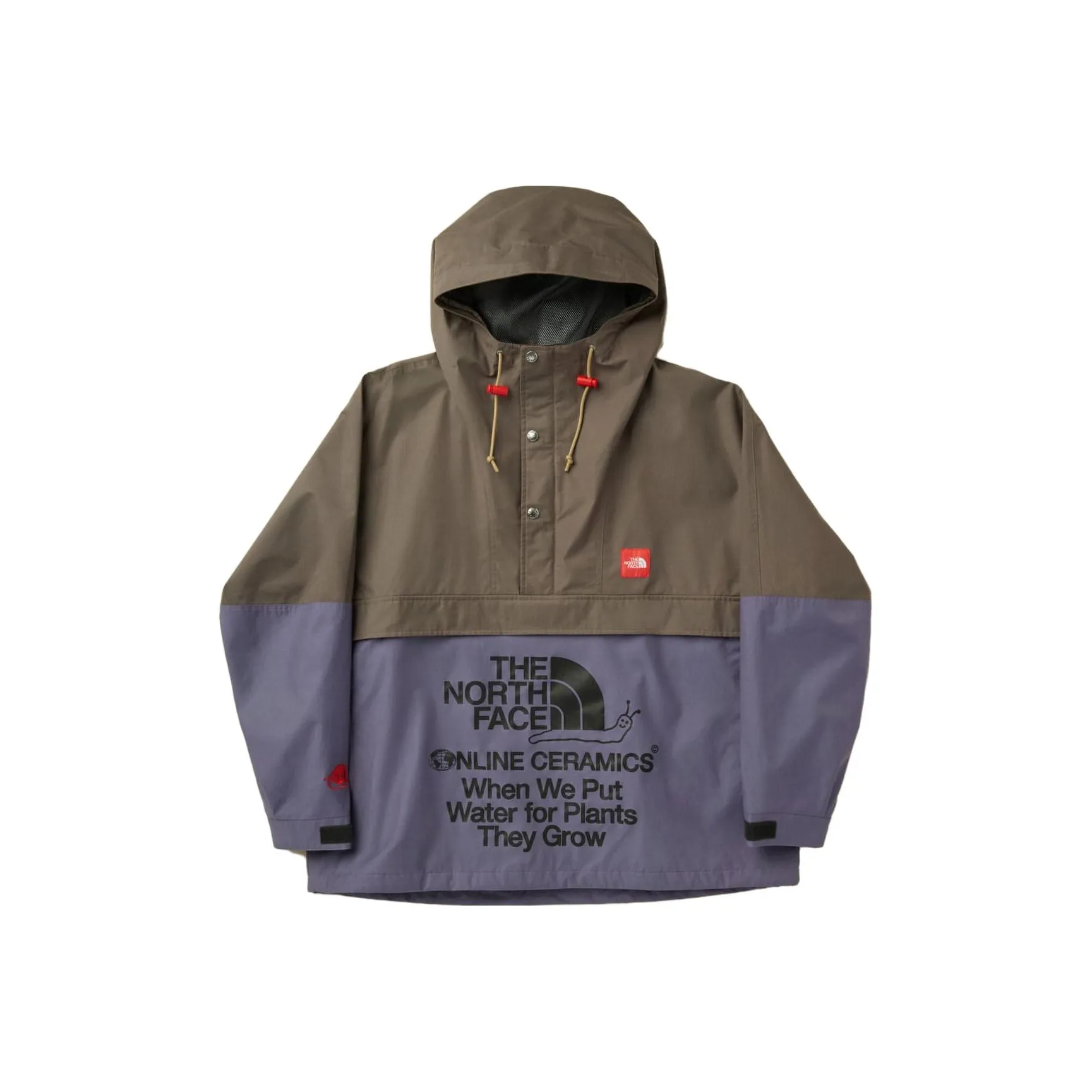 THE NORTH FACE Online Ceramics SS23 Waterproof Windbreaker Jacket Unisex Brown