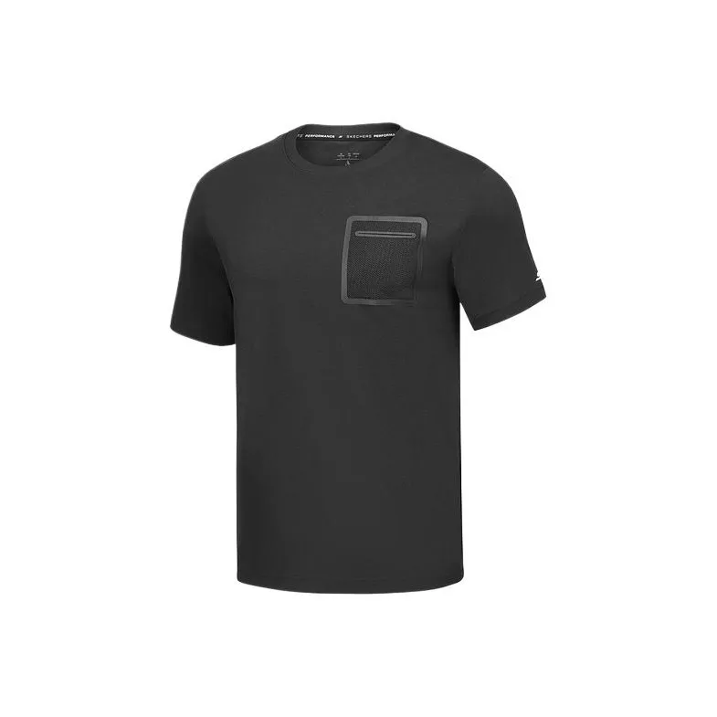 Skechers Comfort Sports Series T-Shirt Мужская Угольный Черный 0018