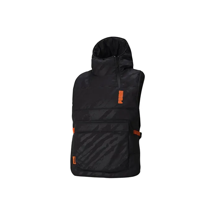 PUMA CSM Утепленный худи-жилет унисекс черный