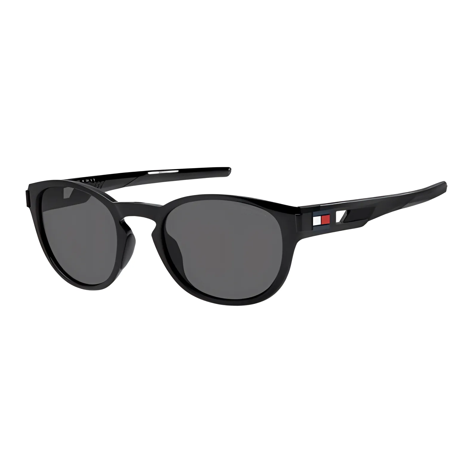 Tommy Hilfiger Irregular Shape Sunglasses Men's Black