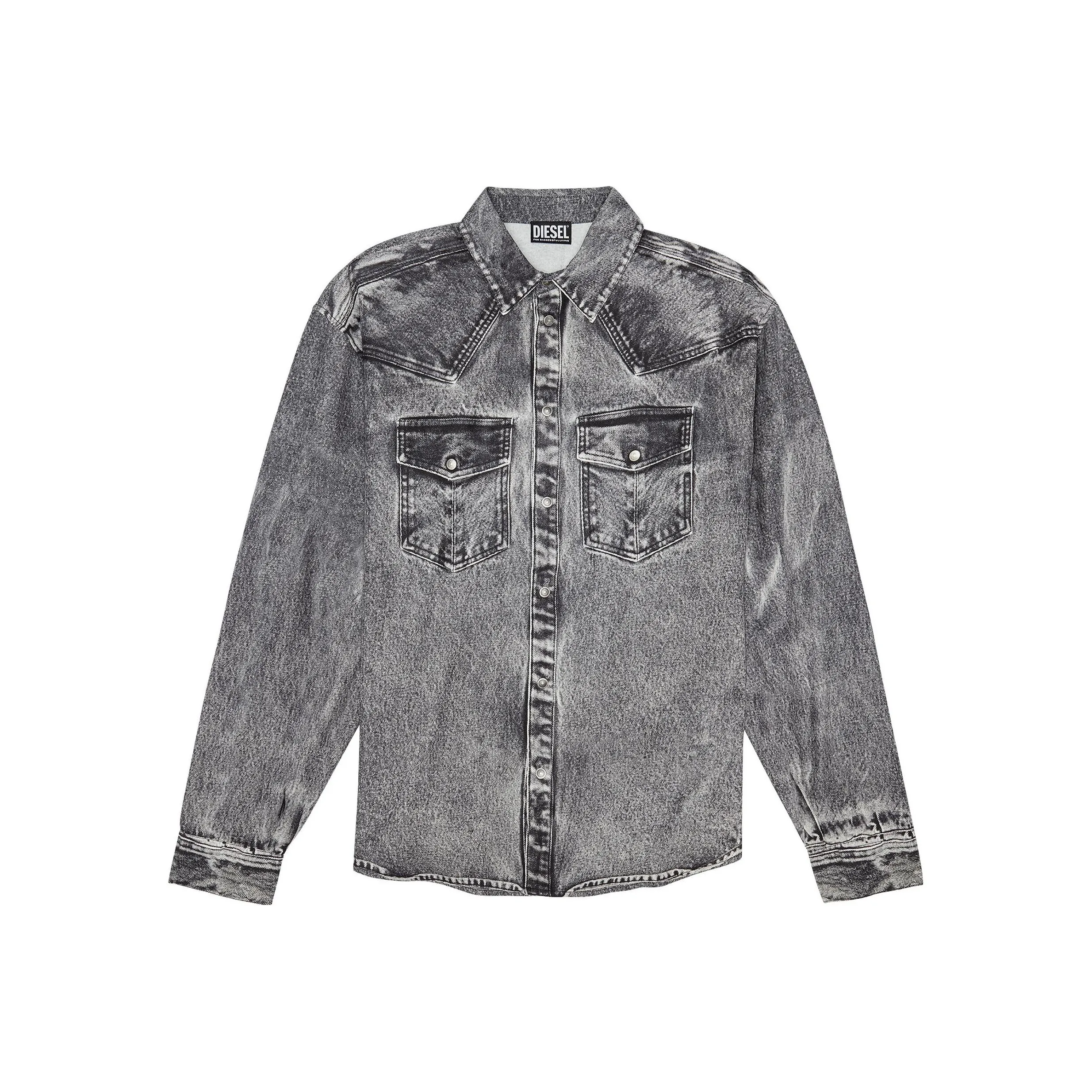 DIESEL Серый Мужской Джинсовые Куртки