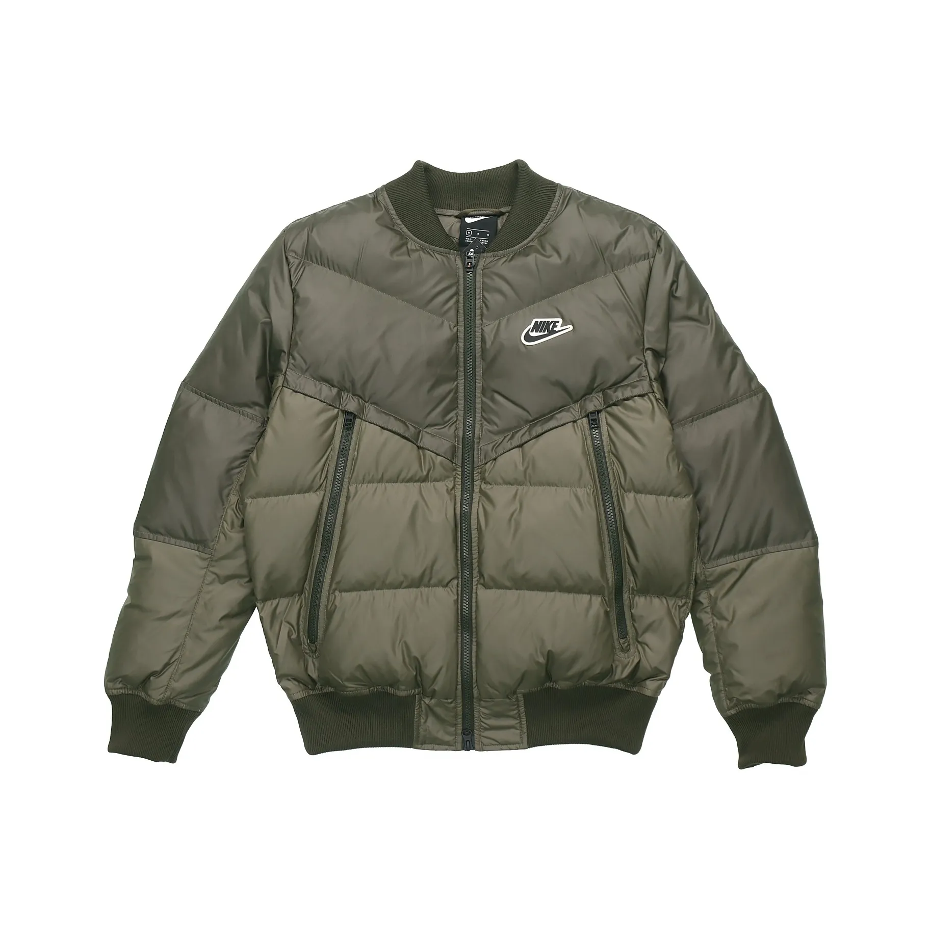 Nike Sportswear Пуховик Зимний Мужской Желтый Зеленый