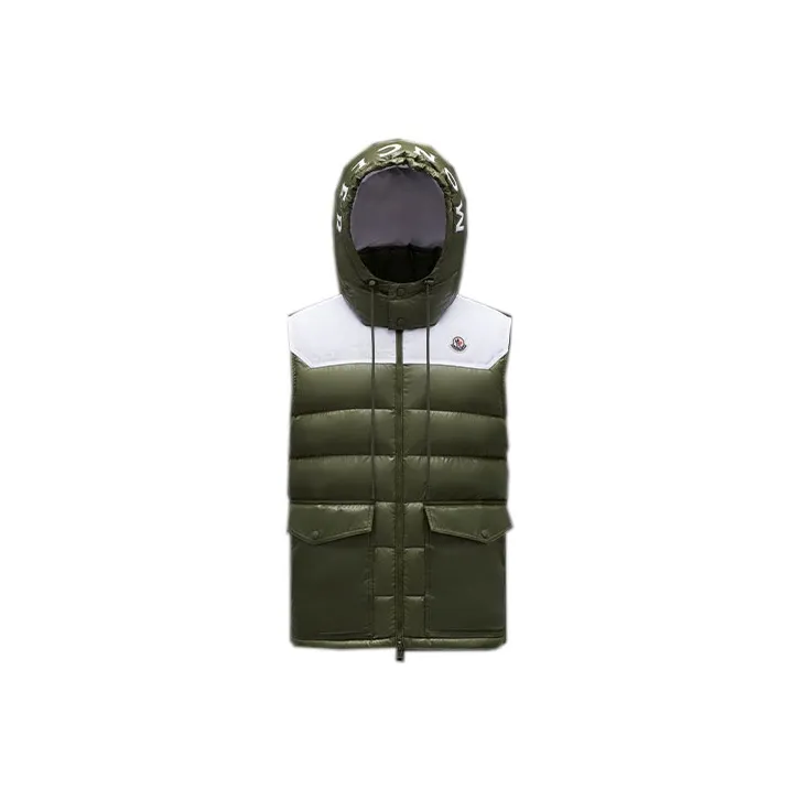 Moncler Down Vest Men's Dark Green