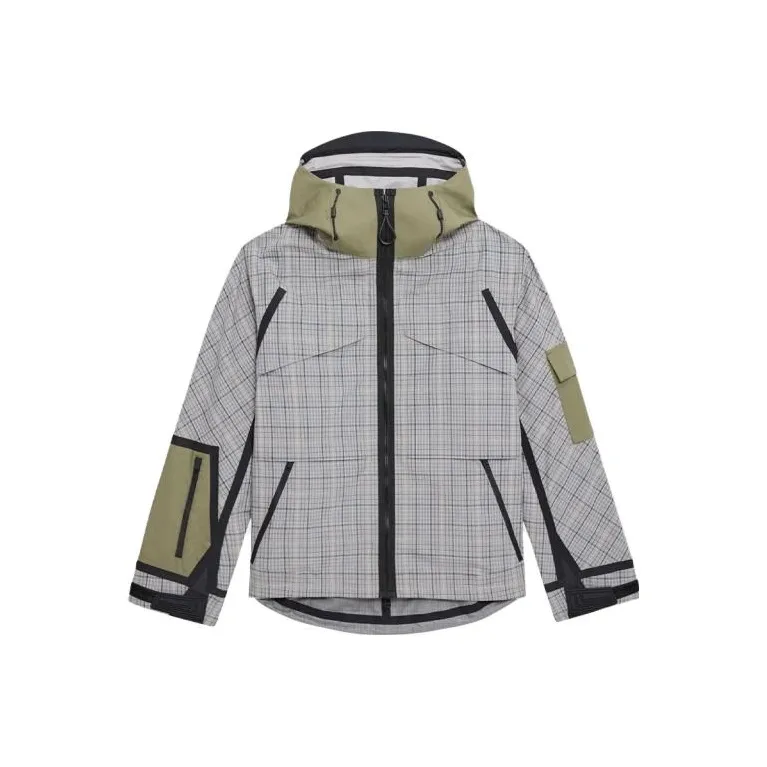 THEORY Designer Co-authored Collection Jackets Men Gray Purple Plaid