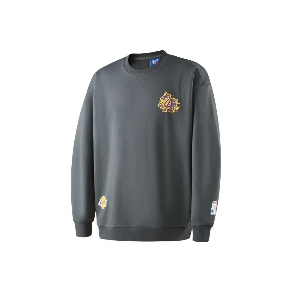 NBA Dragon Year Collection Los Angeles Lakers Свитшот Унисекс Угольный Серый